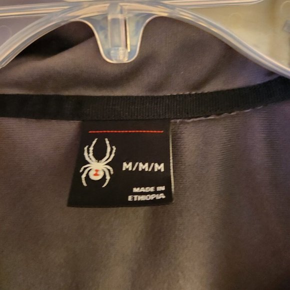 NEW Spyder Track Jacket Gray Full Zip Mens Medium - Picture 2 of 5